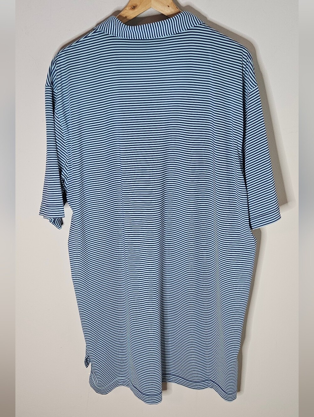 Peter Millar Summer Comfort Striped Polo Performance Fabric XL Men's - Picture 3 of 7